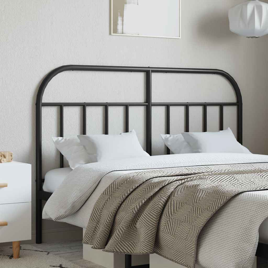 vidaXL Metallinen vaihtopääty musta 140 cm
