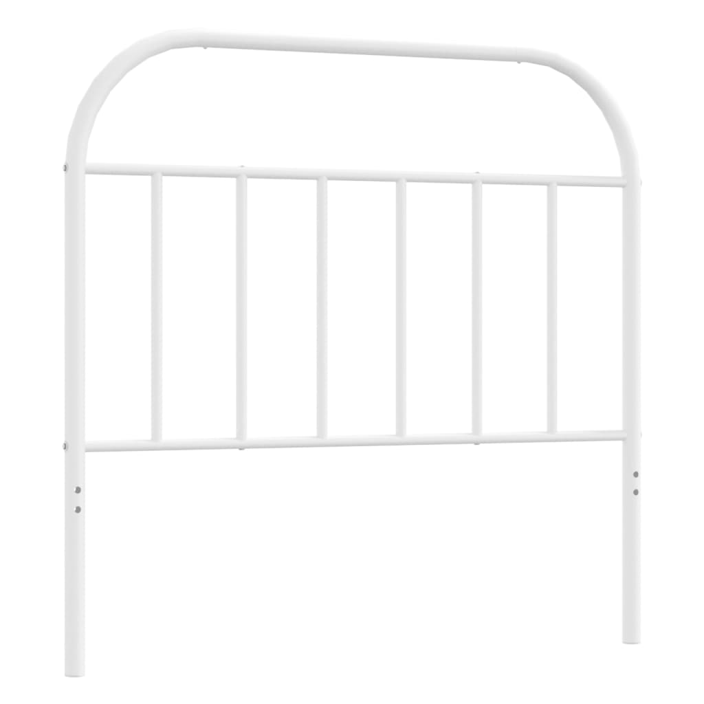 vidaXL Metal Headboard White 39.4"