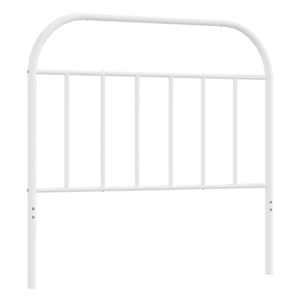 Kovové náhradní čelo postele bílé 100 cm - obrázek 2