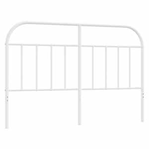 Kovové náhradní čelo postele bílé 150 cm - obrázek 2