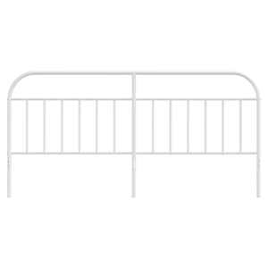 Kovové náhradní čelo postele bílé 200 cm - obrázek 4