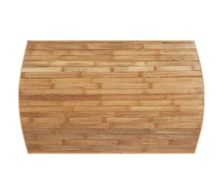 VidaXL Banc Jardin En Bambou Avec Coussins - 115x65x71 Cm - Style Rustique Et Confortable Pour Terrasse
