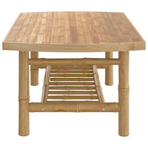 Zahradní konferenční stolek 90 x 55 x 37 cm bambus - obrázek 4