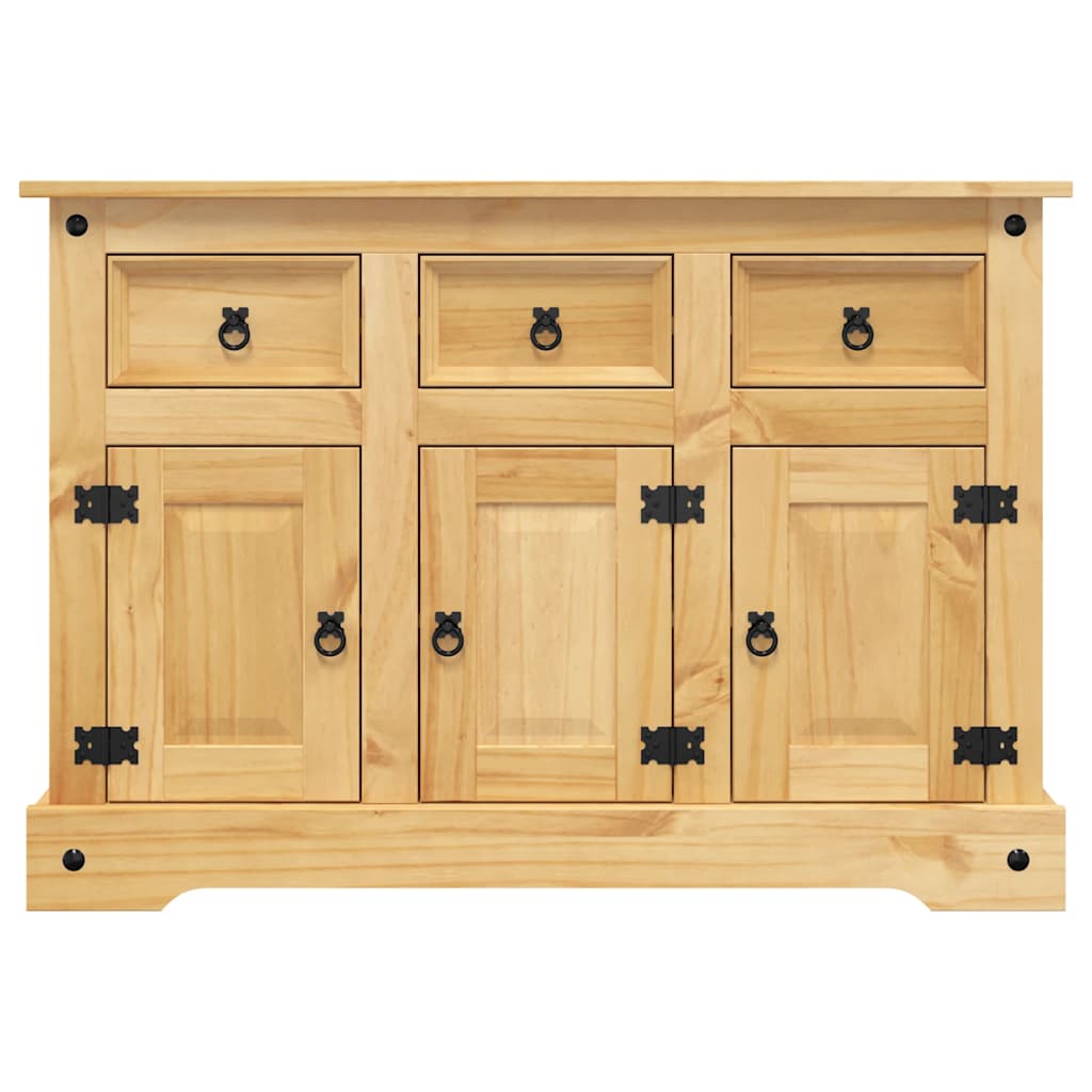 vidaXL Dressoir Corona 112x44x78 cm massief Mexicaans grenenhout bruin afbeelding