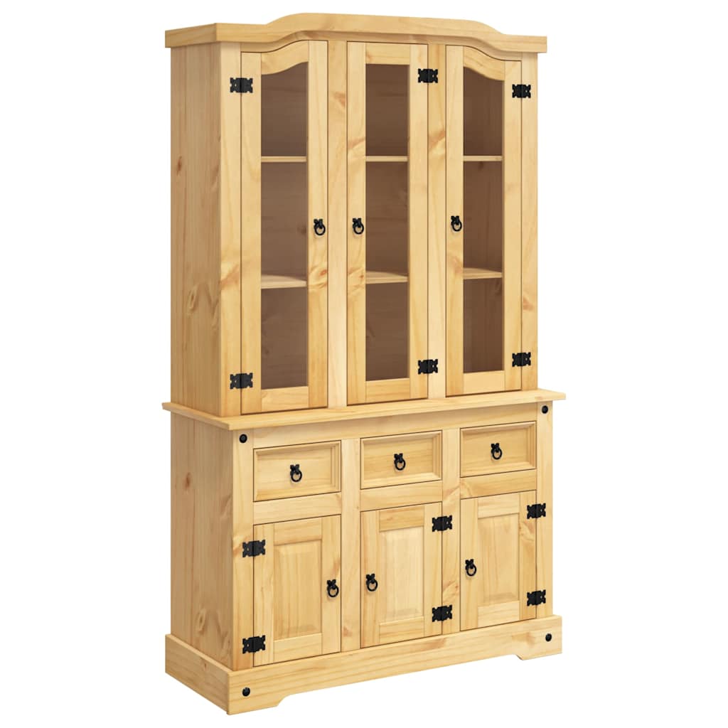 vidaXL Kredenc Corona hnědý 112 x 43 x 191,5 cm masivní mexická borovice
