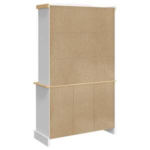 Kredenc Corona bílý 112 x 43 x 196 cm masivní mexická borovice - obrázek 7
