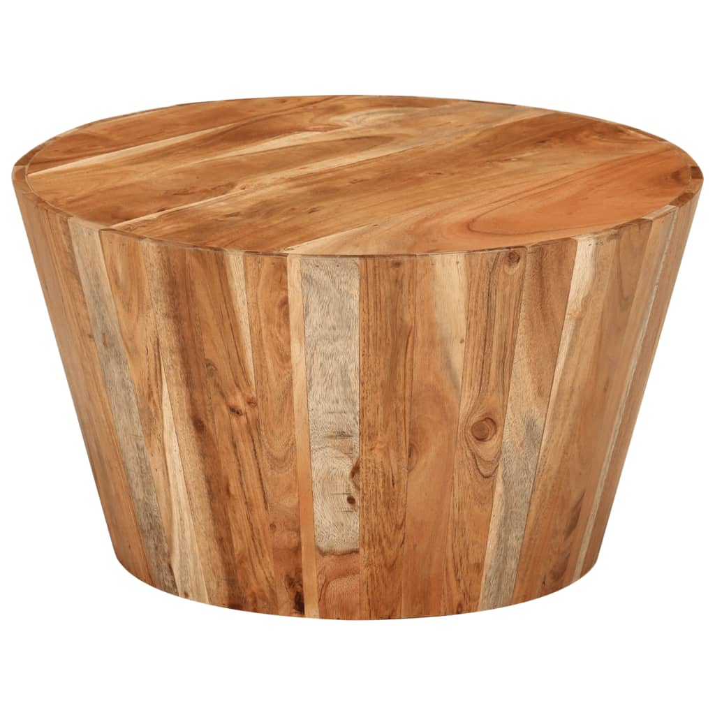 Konferenční stolek Ø 52 x 30 cm masivní akáciové dřevo