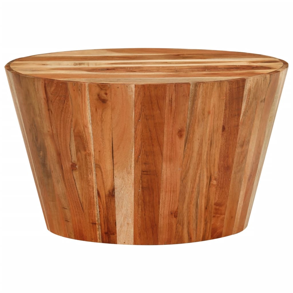 Măsuță de cafea, Ø52×30 cm, lemn masiv de acacia