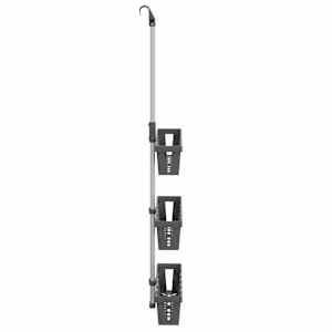Závěsná police do sprchy 30 x 15 × (67–105) cm hliník - obrázek 4