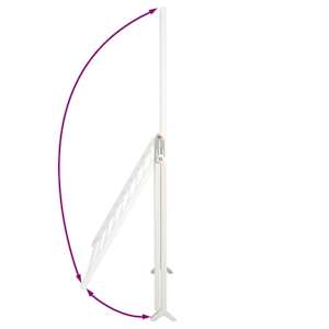 Sušák na vanu rozkládací 53–90 cm hliník - obrázek 7