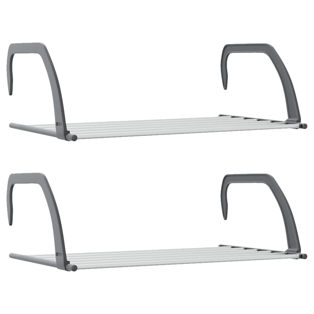 VidaXL Drying Racks 2 Pcs 53x33x18 Cm Aluminium