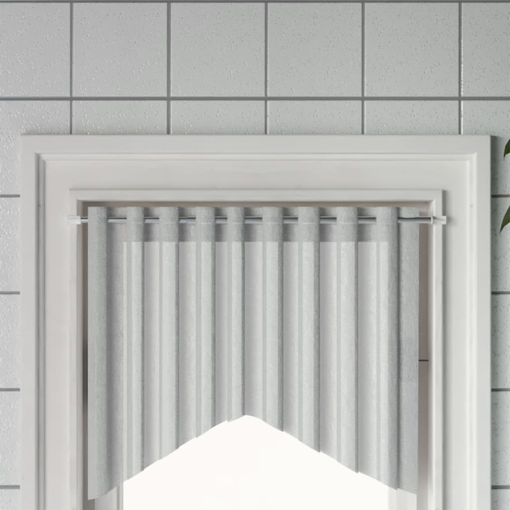 vidaXL Curtain Rails 2 pcs White and Silver 60-105 cm Aluminium