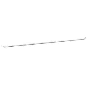 vidaXL Tringles &agrave; rideau 2 pcs blanc et argent&eacute; 90-130 cm aluminium