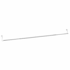 vidaXL Gardinenstangen 2 Stk. Wei&szlig; und Silbern 90-135 cm Aluminium