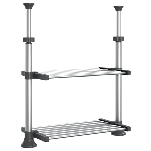 vidaXL k&ouml;&ouml;giriiul, 50 x 25 x (50-70) cm, alumiinium