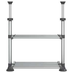 Kuchyňský regál 50 x 25 x (50–70) cm hliník - obrázek 3