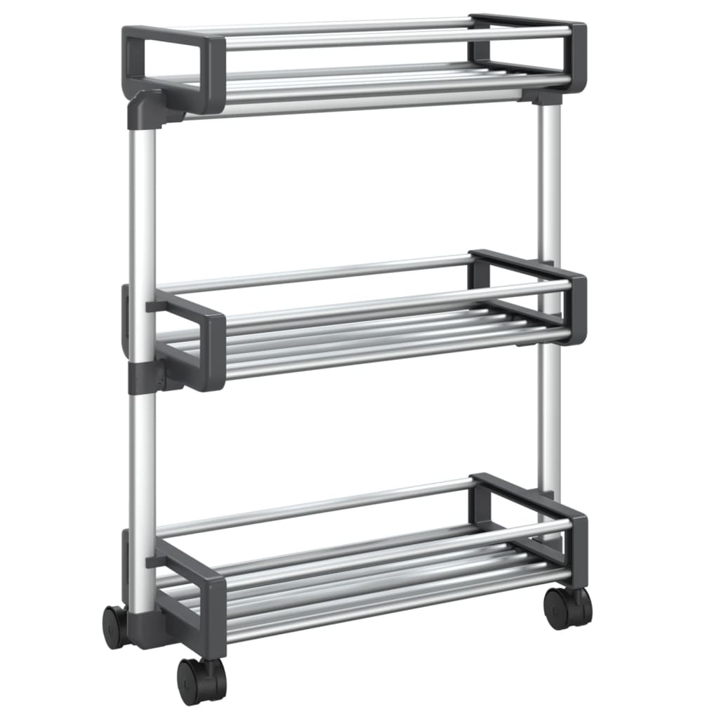 vidaXL Kolica za pohranu 59 x 20 x 75 cm aluminijska