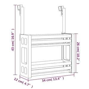 Organizér pod dřez 34 x 12 x 26 cm hliník - obrázek 6