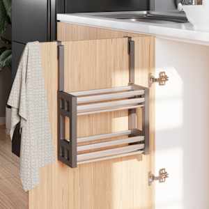 Organizér pod dřez 34 x 12 x 26 cm hliník