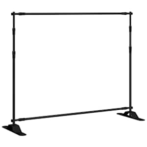 vidaXL taustaraam must 254x243 cm teras