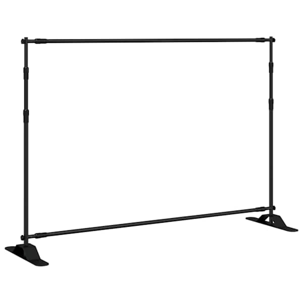 vidaXL taustaraam must 305x243 cm teras