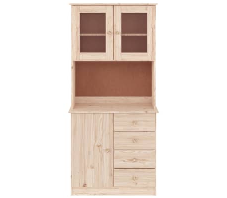 vidaXL Highboard ALTA 77x35x165 cm heltre furu