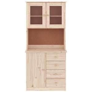 vidaXL Highboard ALTA 77x35x165 cm heltre furu