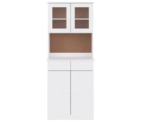 vidaXL Buffet ALTA blanc 77x35x188 cm bois massif de pin