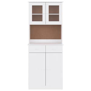 vidaXL Buffet ALTA blanc 77x35x188 cm bois massif de pin