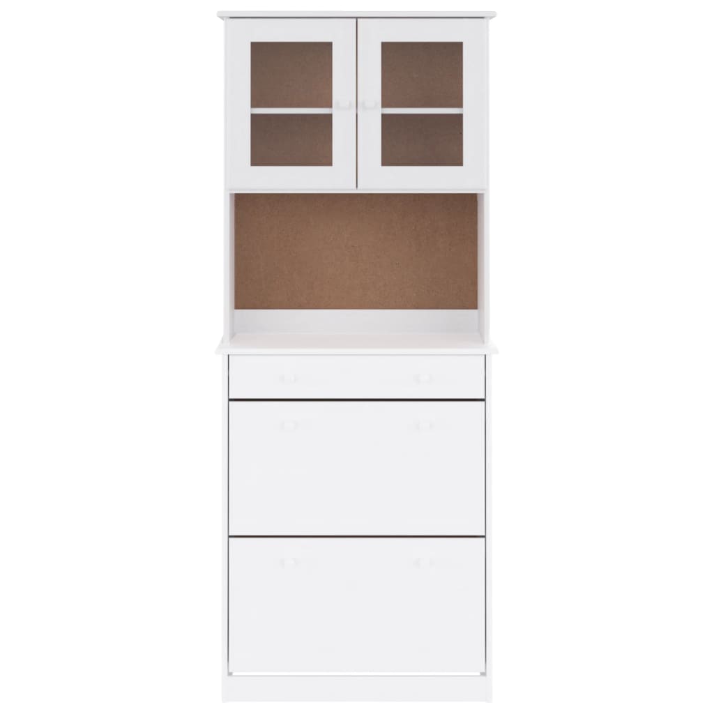 vidaXL Buffet ALTA blanc 77x35x188 cm bois massif de pin