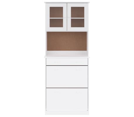 vidaXL Buffet ALTA blanc 77x35x188 cm bois massif de pin