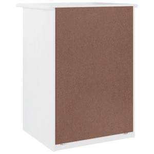 Noční stolek ALTA bílý 41 x 35 x 55,5 cm masivní borové dřevo - obrázek 6