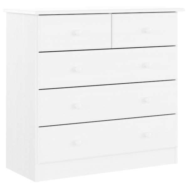 vidaXL kummut "ALTA" valge 77 x 35 x 73 cm, m&auml;nnipuit