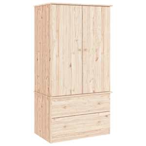 Šatní skříň ALTA 90 x 55 x 170 cm masivní borové dřevo - obrázek 2