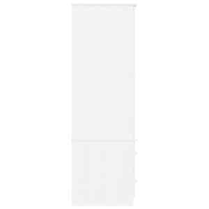 Šatní skříň ALTA bílá 90 x 55 x 170 cm masivní borové dřevo - obrázek 5
