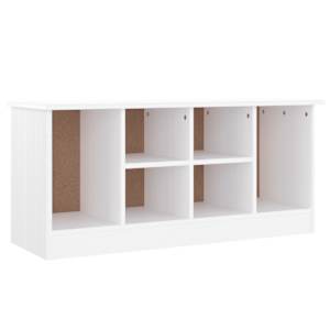 vidaXL jalatsipink "ALTA", valge 100 x 35 x 45 cm, m&auml;nnipuit