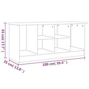 Lavice s botníkem ALTA bílá 100x35x45 cm masivní borové dřevo - obrázek 7