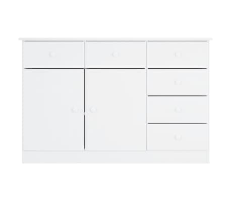 vidaXL Sideboard ALTA Wei&szlig; 112x35x73 cm Massivholz Kiefer