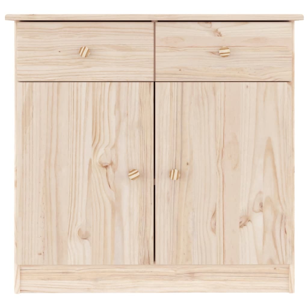 vidaXL Credenza ALTA 77x35x73 cm in Legno Massello di Pino