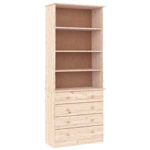 vidaXL raamaturiiul sahtlitega "ALTA" 77x35x186,5 cm, m&auml;nnipuit