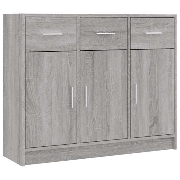 vidaXL puhvetkapp, hall Sonoma tamm, 91 x 28 x 75 cm, tehispuit