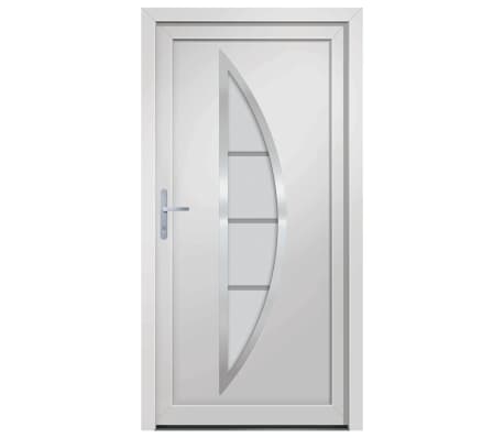 vidaXL Ytterd&ouml;rr vit 108x200 cm PVC