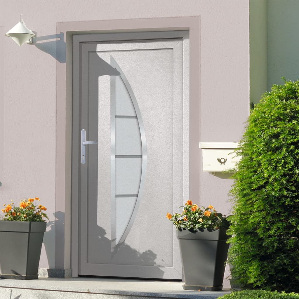 VidaXL Haustür Weiß 108x200 Cm Pvc