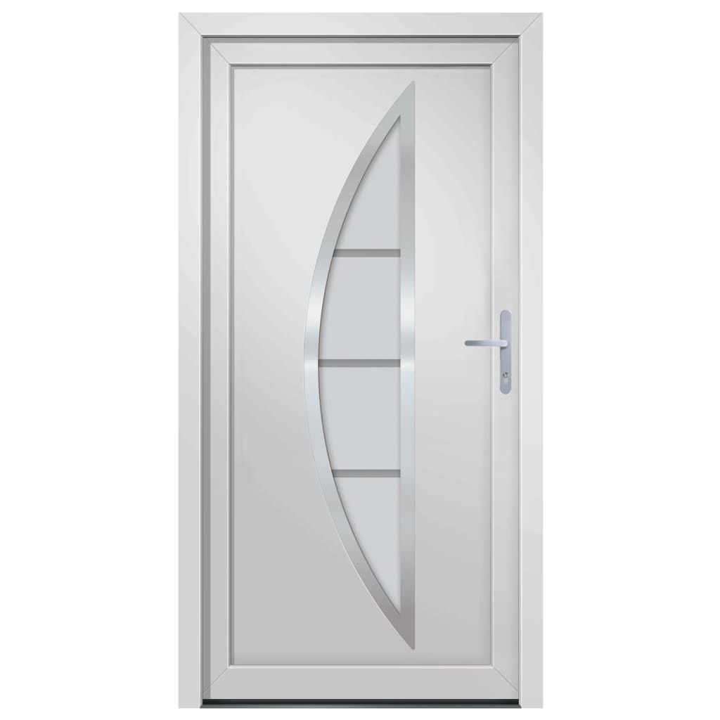 vidaXL Voordeur 108x208 cm PVC wit afbeelding
