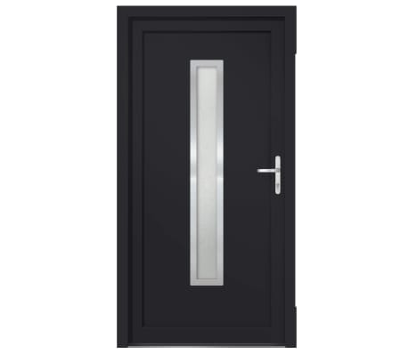 vidaXL Front Door Anthracite 108x208 cm PVC