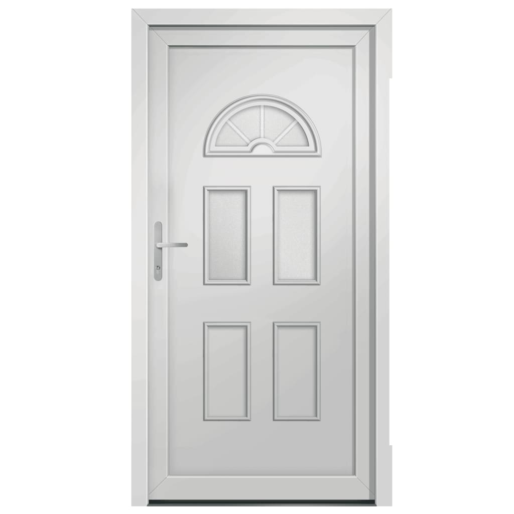 vidaXL Porte d'entrée blanc 98x198 cm PVC