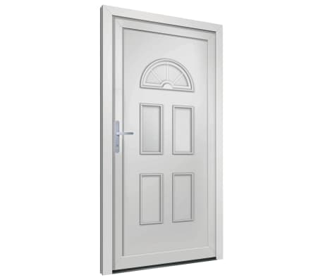 vidaXL Porte d'entrée blanc 98x198 cm PVC