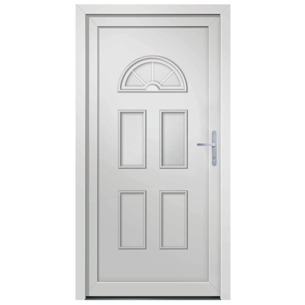vidaXL Voordeur 88x208 cm PVC wit afbeelding