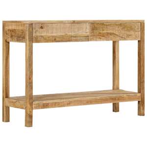 vidaXL konsoollaud 2 sahtliga, 110 x 35 x 75 cm, mangopuit