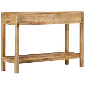 Konzolový stolek se 2 zásuvkami 110x35x75 cm masivní mangovník - obrázek 10